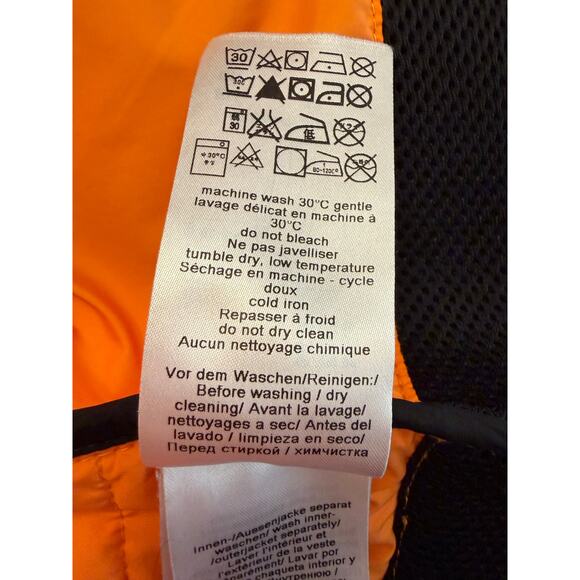 BMW Motorrad TourShell Waterproof Full Zip Motorcycle Jacket Women’s 42 L Orange - Picture 9 of 13